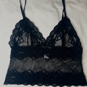 Black Lace Bralette Top